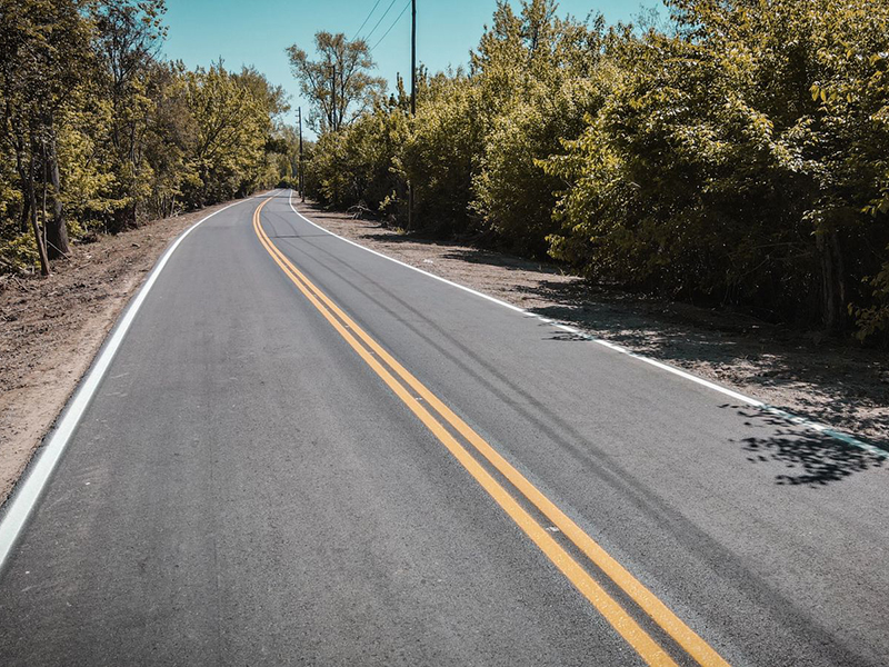 repavimentación de la ruta 25