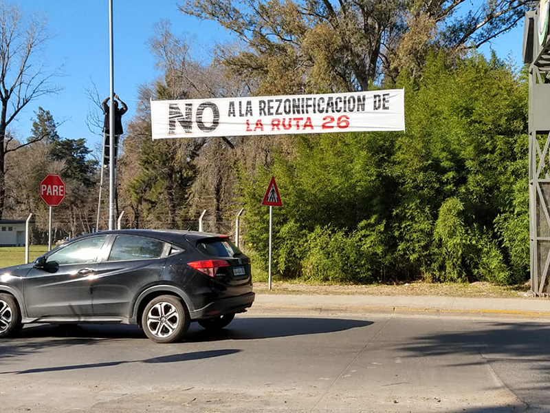 ruta 26 no a la rezonificacion
