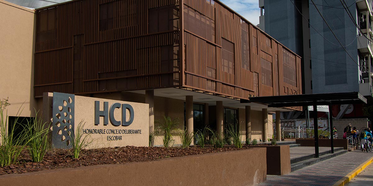 Fachada del nuevo edificio del HCD de Escobar