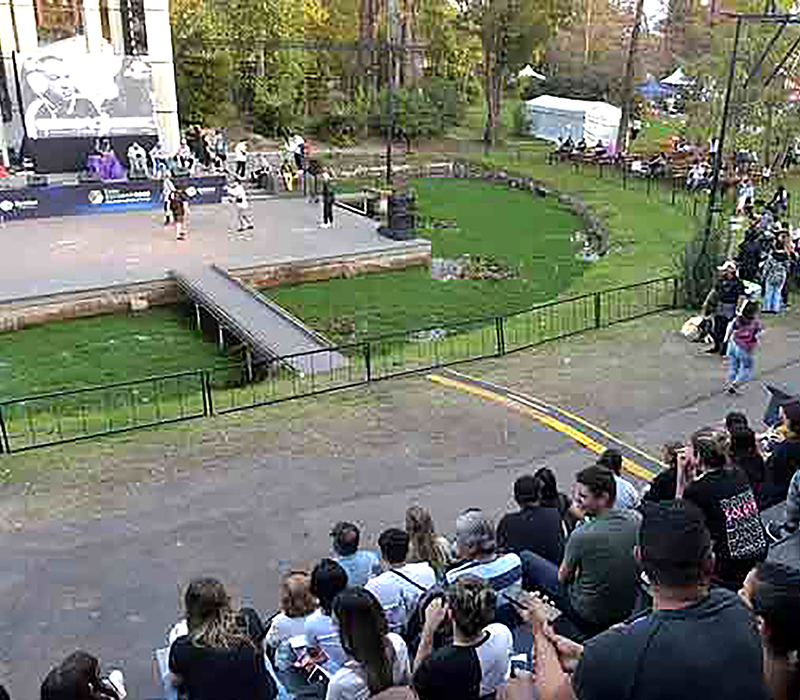 Expoescobar 2023 streamers en el anfiteatro