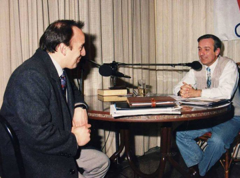 Favio Fontana junto a Juan José Jonsson en Radio Cir Color