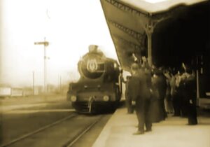 llegada del tren a Maquinista Savio