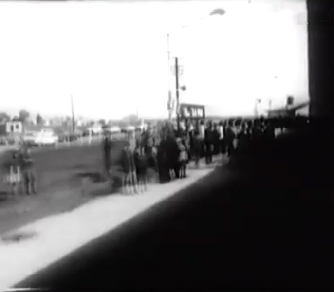 llegada del tren a Savio
