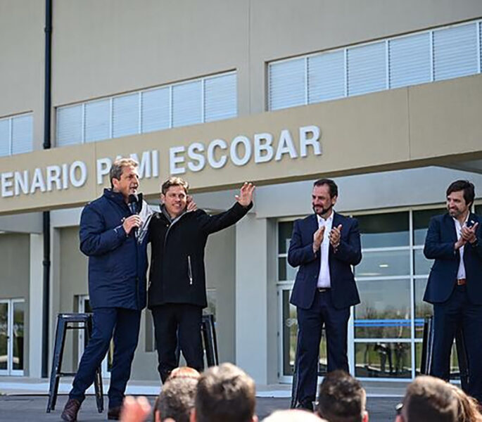 Sergio Massa junto a Axel Kicillof