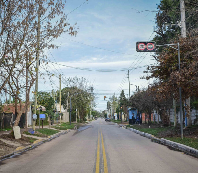 Calles Independencia y Beliera, uno de los nuevos caminos asfaltados