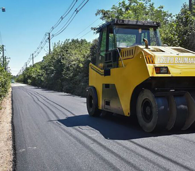 Calle Caballito Blanco, uno de los nuevos caminos asfaltados
