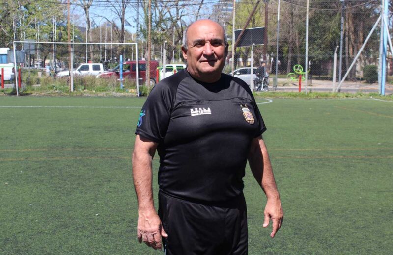 Víctor Martins Canelas en el polideportivo de Escobar
