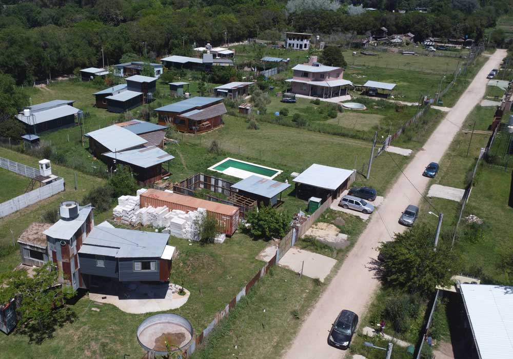 vista aerea del barrio de la musica